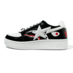 A Bathing Ape Shark Bapesta Shoes Black