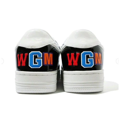 A Bathing Ape Shark Bapesta Shoes Black
