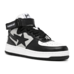BAPE STA Logo Patch Leather Trainers Shoes