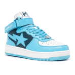 BAPESTA SAX Logo Patch High Top Trainers Shoes