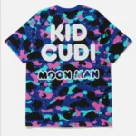 A Bathing Ape Bape X Kid Cudi Camo Tee-Purple