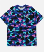 A Bathing Ape Bape X Kid Cudi Camo Tee-Purple