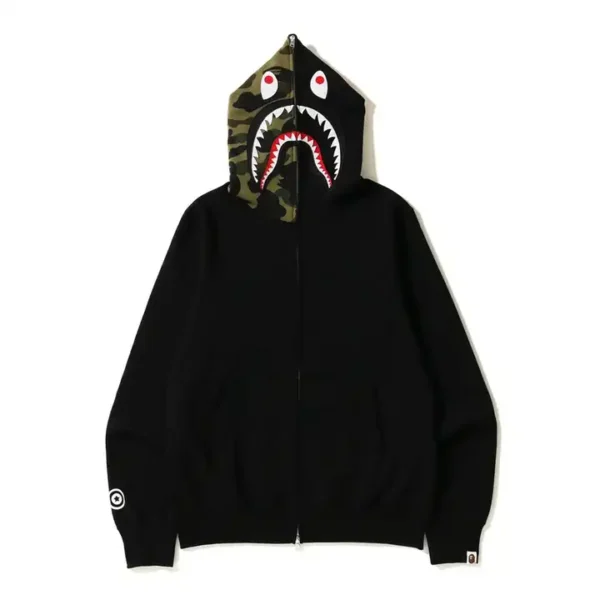 BAPE Detatchable Shark Black Hoodie