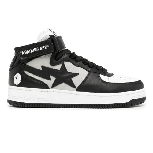 BAPE STA Logo Patch Leather Trainers Shoes BAPE STA Logo Patch Leather Trainers Shoes