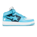 BAPESTA SAX Logo Patch High Top Trainers Shoes