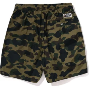 Bape 1st Camo Beach Shorts Mens-Green