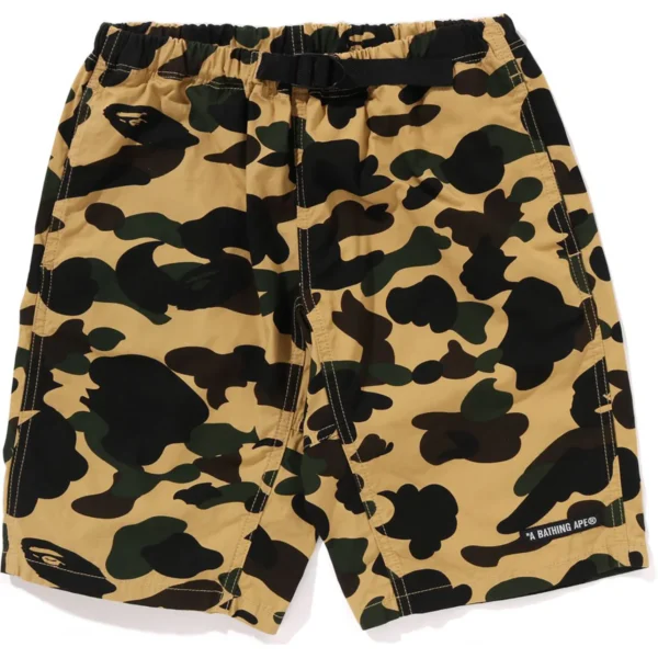 Bape 1st Camo Climbing Shorts Jr Kids-Yellow