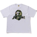 Bape ABC Camo Ape Head Relaxed Fit Tee Mens-Grey