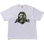 Bape ABC Camo Ape Head Relaxed Fit Tee Mens-Grey