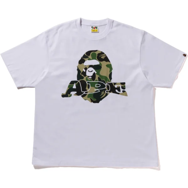 Bape ABC Camo Ape Head Relaxed Fit Tee Mens-Grey
