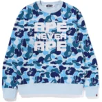 Bape ABC Camo Asnka Crewneck Mens-Blue