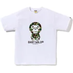Bape ABC Camo Baby Milo Tee Mens-White