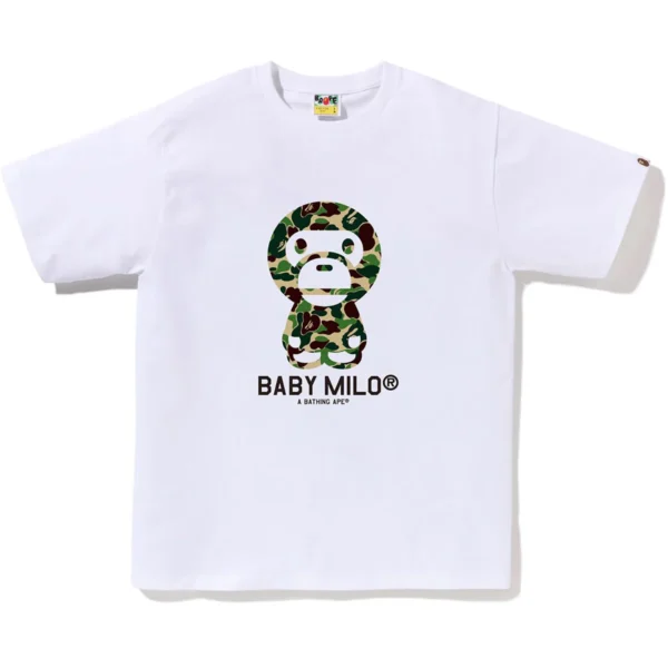 Bape ABC Camo Baby Milo Tee Mens-White
