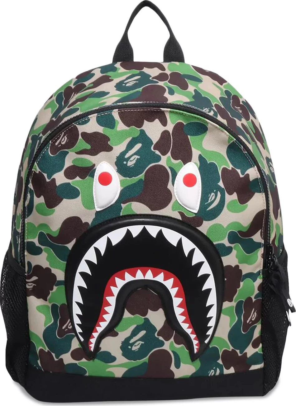 Bape ABC Camo Shark Daypack Green Bape ABC Camo Shark Daypack Green