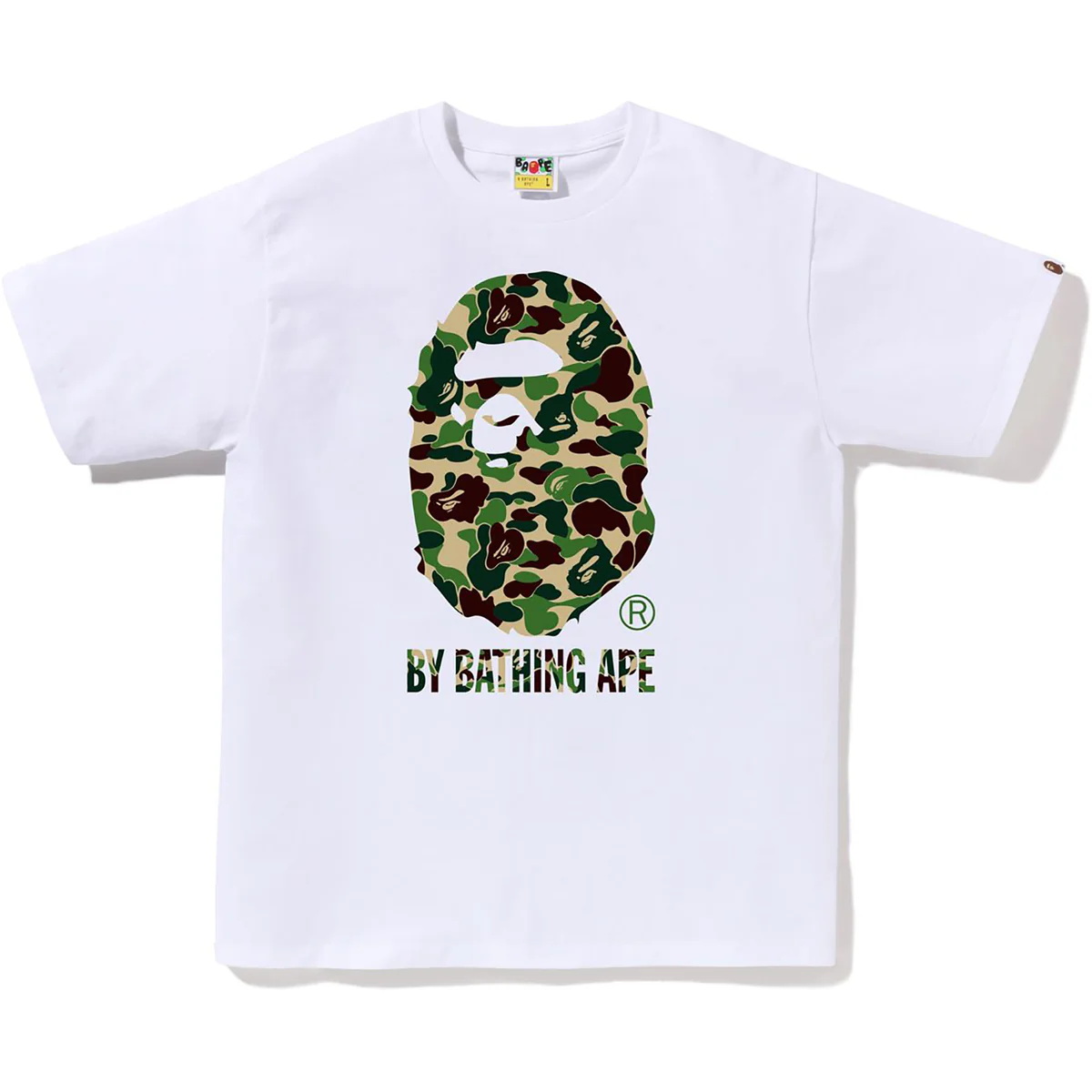 Bape ABC Camo by Bathing Ape Tee Mens-White Bape ABC Camo by Bathing Ape Tee Mens-White