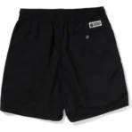 Bape Ape Head One Point Beach Shorts Mens-Black