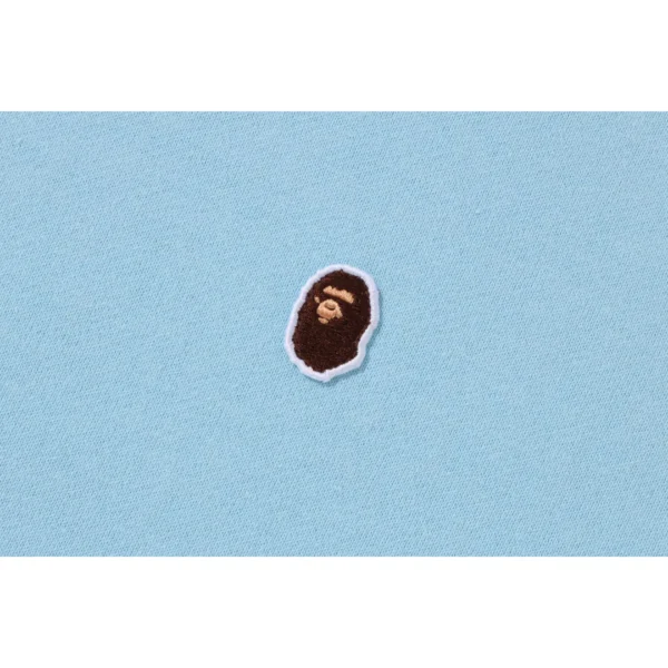 Bape Ape Head One Point Pullover Hoodie Wide Fit Ladies-Sky Blue