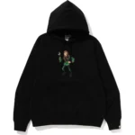 Bape Ape Relaxed Fit Pullover Hoodie Mens-Black