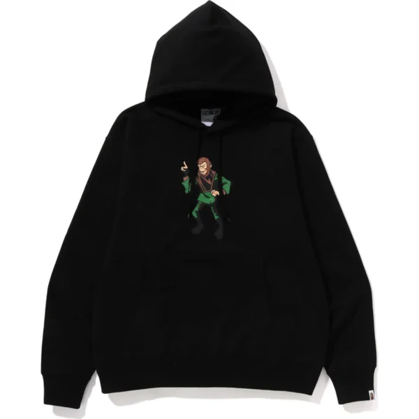 Bape Ape Relaxed Fit Pullover Hoodie Mens-Black