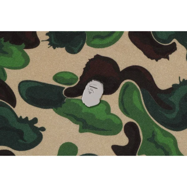 Bape Art Camo Metal One Point Crewneck Mens-Green