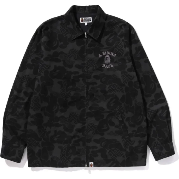 Bape Asia Camo Zip Jacket Mens-Black
