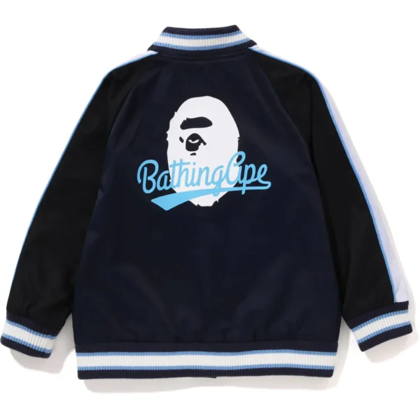 Bape Bathing Ape Patch Stadium Jacket Kids-Blue