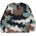 Bape Black Chusen Loose Fit Crewneck Mens-Brown