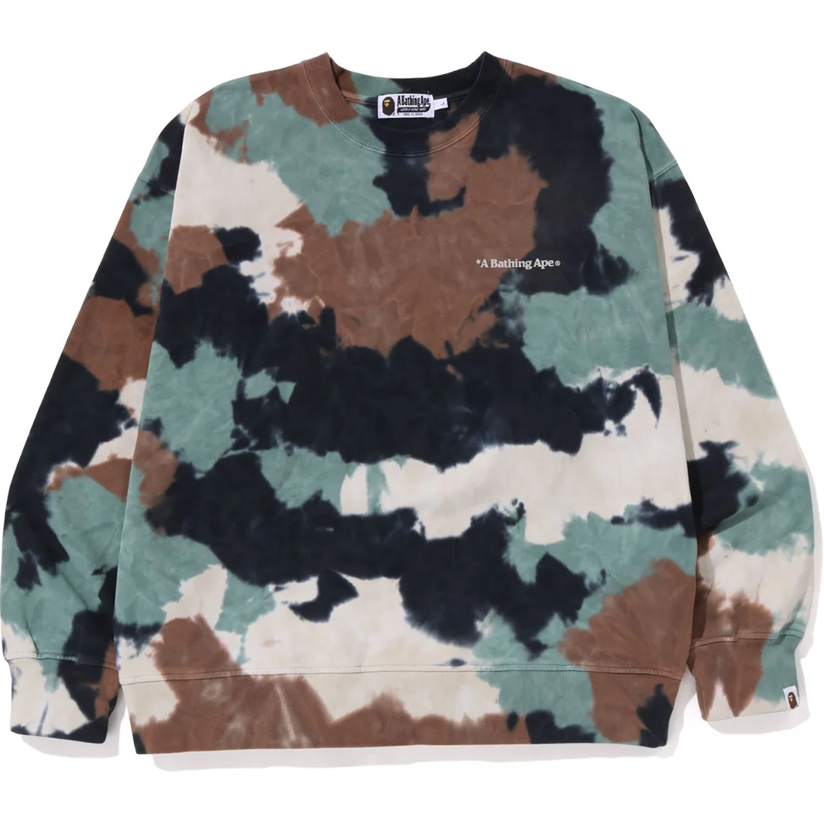 Bape Black Chusen Loose Fit Crewneck Mens-Brown Bape Black Chusen Loose Fit Crewneck Mens-Brown