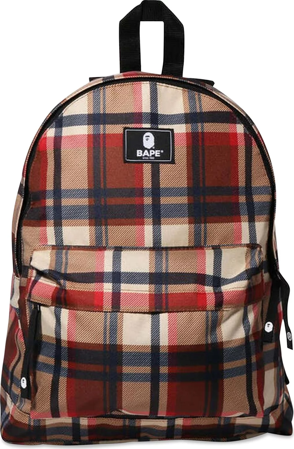 Bape Check Daypack Red Bape Check Daypack Red