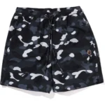 Bape City Camo Ape Head One Point Beach Shorts Mens-Camo