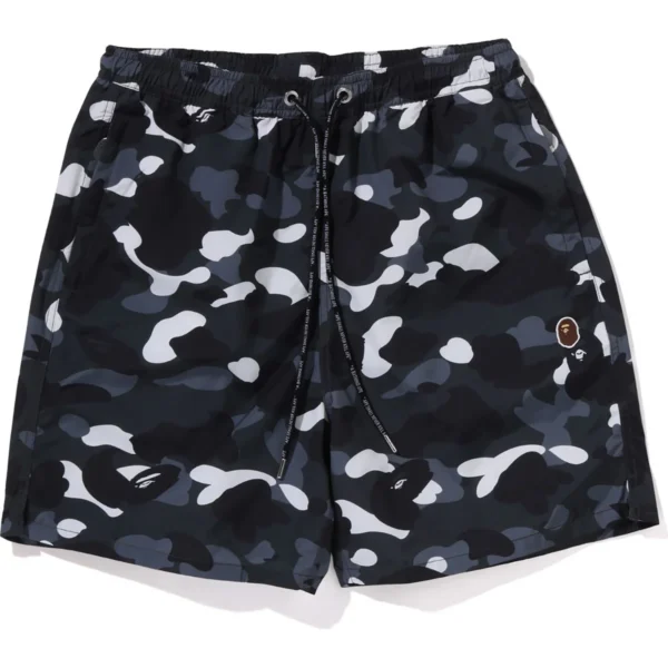 Bape City Camo Ape Head One Point Beach Shorts Mens-Camo