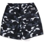 Bape City Camo Ape Head One Point Beach Shorts Mens-Camo