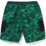 Bape Color Camo Mesh Pocket Shorts Mens-Green