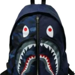 Bape Color Camo Shark Day Pack Navy