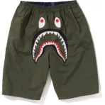 Bape Color Camo Shark Reversible Shorts Kids-Green