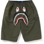 Bape Color Camo Shark Reversible Shorts Kids-Green