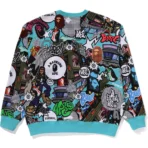 Bape Comic Art Crewneck Mens-Multi