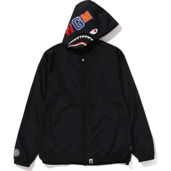 Bape Hoodie Shark Hoodie Jacket Ladies-Black