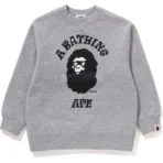 Bape Kids X Chocomoo College Crewneck Kids-Gray
