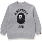 Bape Kids X Chocomoo College Crewneck Kids-Gray