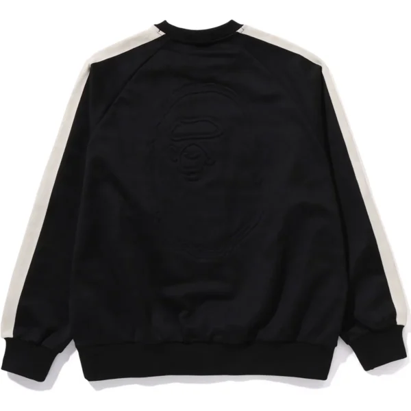 Bape Lux Sport Pattern Jacquard Crewneck Mens-Black