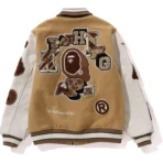 Bape Multi Motif Varsity Jacket Mens-Yellow