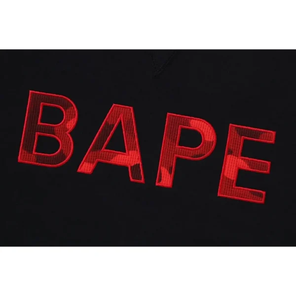 Bape Patch Relaxed Fit Crewneck Mens-Black