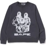 Bape Relaxed Fit Crewneck Mens-Gray