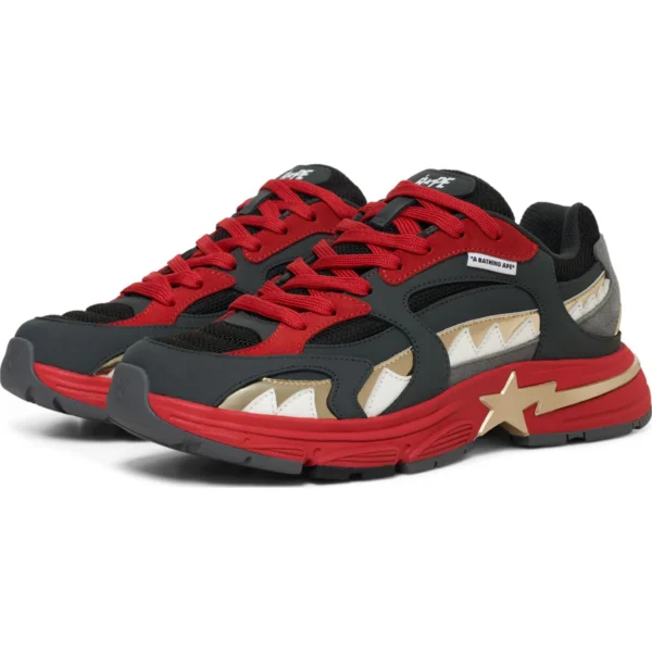 Bape Shark Bapesta China Mens-Black Shoes