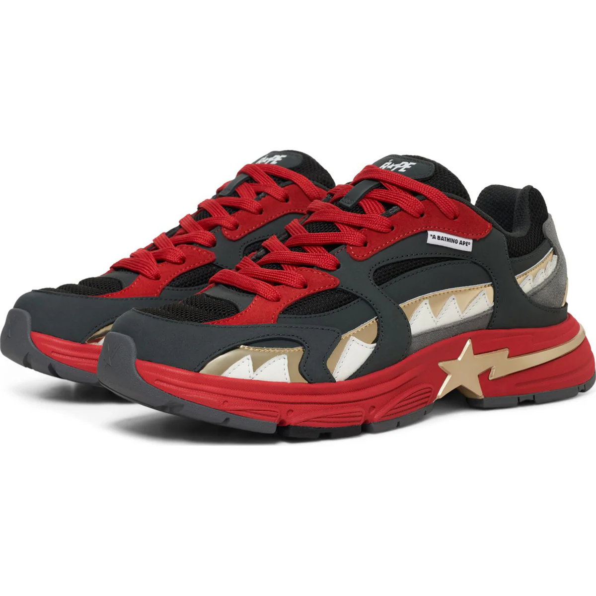 Bape Shark Bapesta China Mens-Black Shoes Bape Shark Bapesta China Mens-Black Shoes