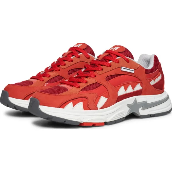 BAPE SHARK BAPESTA KOREA MENS-RED