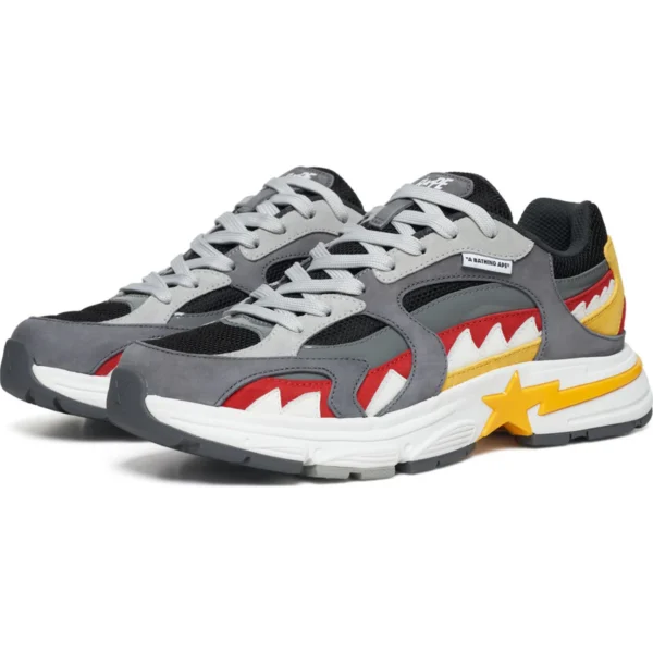 Bape Shark Bapesta Malaysia Mens-Gray Shoes