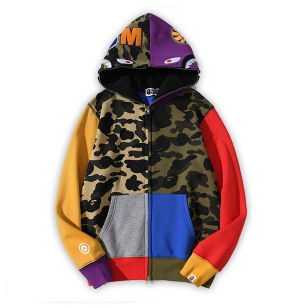 Bape Shark Camouflage Vintage Hoodie