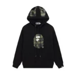 Bape Shark Printed a Bathing Ape Hoodie-Black